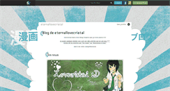 Desktop Screenshot of eternallovecristal.skyrock.com
