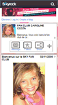 Mobile Screenshot of incroyablecaroline.skyrock.com