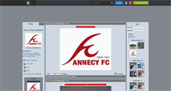 Desktop Screenshot of annecyfootballclub.skyrock.com