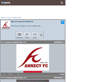 Tablet Screenshot of annecyfootballclub.skyrock.com