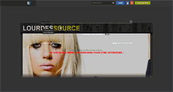 Desktop Screenshot of lourdessource.skyrock.com