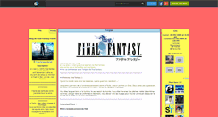 Desktop Screenshot of final-fantasy-fan09.skyrock.com