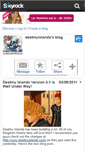 Mobile Screenshot of destinyislands.skyrock.com