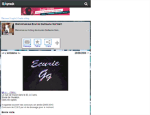 Tablet Screenshot of ecuriegg.skyrock.com