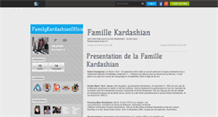 Desktop Screenshot of familykardashianofficiel.skyrock.com