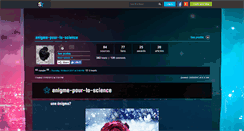 Desktop Screenshot of enigme-pour-la-science.skyrock.com