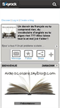 Mobile Screenshot of aide-scolaire.skyrock.com