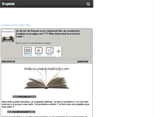 Tablet Screenshot of aide-scolaire.skyrock.com