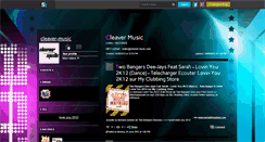 Desktop Screenshot of cleaver-music.skyrock.com