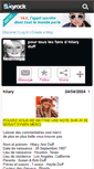 Mobile Screenshot of fandhilaryduff.skyrock.com