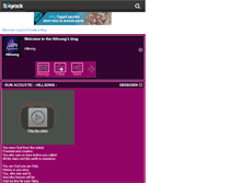 Tablet Screenshot of hillsong.skyrock.com