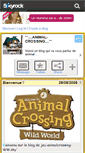 Mobile Screenshot of jeu-animalcrossing-ww.skyrock.com