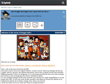 Tablet Screenshot of dragonballz-accro.skyrock.com