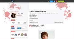 Desktop Screenshot of i-just-needyou-now.skyrock.com