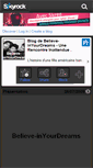 Mobile Screenshot of believe-inyourdreams.skyrock.com