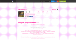 Desktop Screenshot of liveyourdream777.skyrock.com