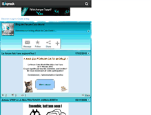 Tablet Screenshot of forum-cats-world.skyrock.com