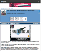 Tablet Screenshot of finalfantasy-vii.skyrock.com