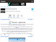 Tablet Screenshot of ecoute-et-apprends.skyrock.com