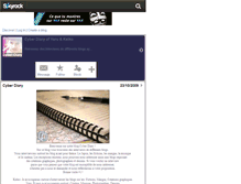 Tablet Screenshot of cyber-diary.skyrock.com