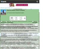 Tablet Screenshot of cheval-surnaturel.skyrock.com