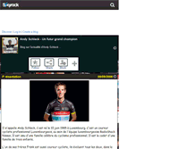 Tablet Screenshot of andy-schleck85.skyrock.com