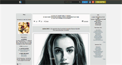 Desktop Screenshot of lilycollinsnews.skyrock.com