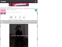 Tablet Screenshot of caroliiine-star.skyrock.com