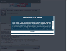 Tablet Screenshot of manager-foot.skyrock.com