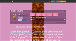 Desktop Screenshot of chery-love717.skyrock.com
