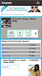Mobile Screenshot of eurovision-music.skyrock.com