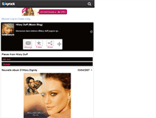 Tablet Screenshot of fandhilaryduff59.skyrock.com