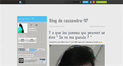 Desktop Screenshot of cassandra-97.skyrock.com