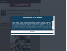 Tablet Screenshot of justinb-and-selenag.skyrock.com