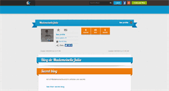 Desktop Screenshot of mademoisellejulia.skyrock.com