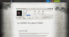 Desktop Screenshot of lecombatdeloanetnoah.skyrock.com