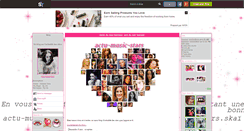 Desktop Screenshot of actu-music-stars.skyrock.com