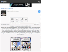 Tablet Screenshot of harry-potter-fan-blog.skyrock.com