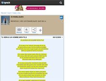 Tablet Screenshot of evangeliques.skyrock.com