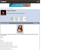 Tablet Screenshot of catholiques.skyrock.com