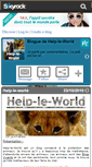 Mobile Screenshot of help-le-world.skyrock.com