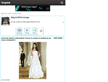 Tablet Screenshot of deco-mariage.skyrock.com