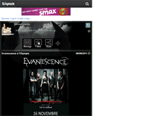 Tablet Screenshot of evanescencefanblog.skyrock.com