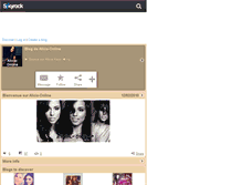 Tablet Screenshot of alicia-online.skyrock.com