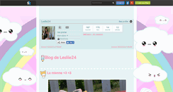 Desktop Screenshot of lesliie24.skyrock.com