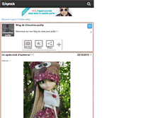 Tablet Screenshot of chouchou-pullip.skyrock.com