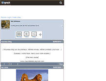 Tablet Screenshot of animauxdumonde31.skyrock.com