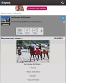 Tablet Screenshot of ecuries-du-domaine.skyrock.com