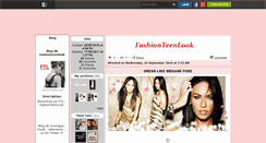 Desktop Screenshot of fashionteenlook.skyrock.com