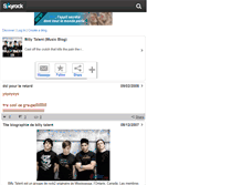 Tablet Screenshot of billytalent-2a.skyrock.com